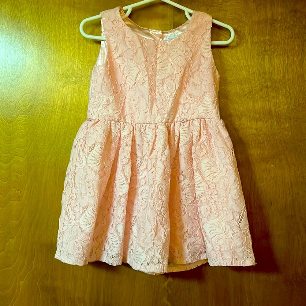 The Children’s Place, Light pink floral toddler dress, size 3T.